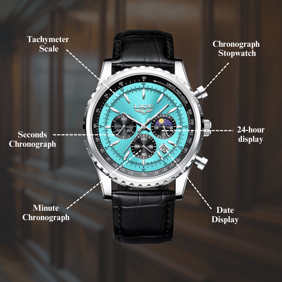 Classic Chronograph Moonphase Watch