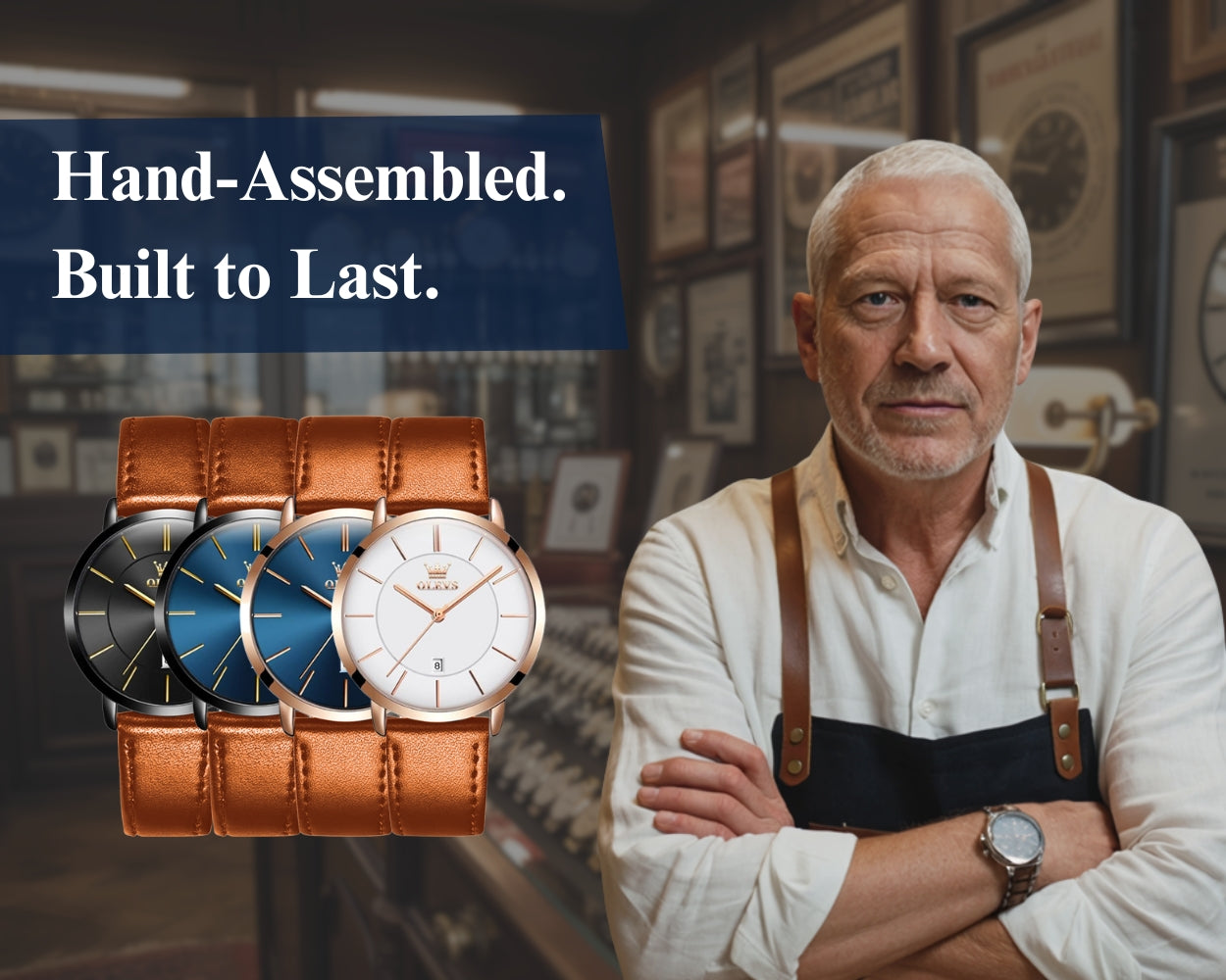 Cruise Leather Date Watch