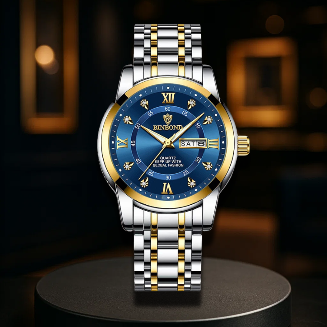 Elegant Stainless Steel Quartz Watch