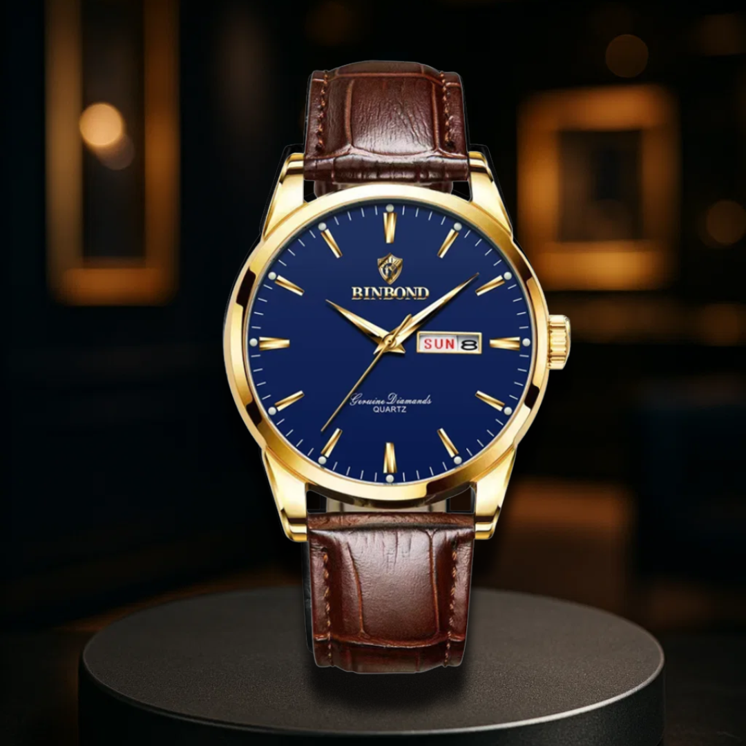 Luxury Quartz Leather Watch