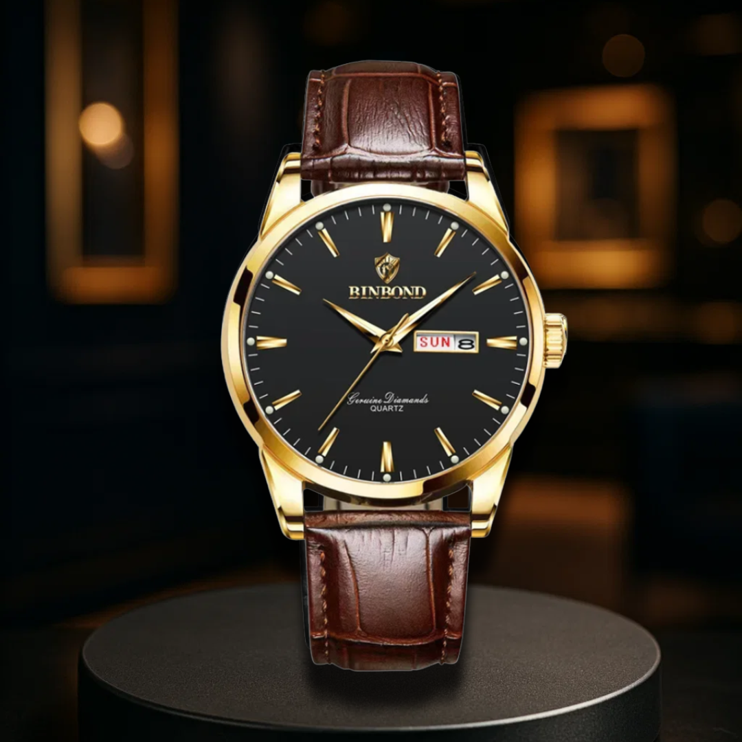 Luxury Quartz Leather Watch