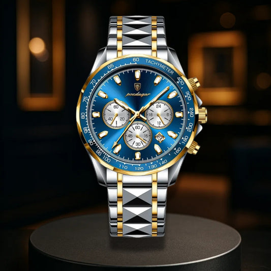 Sleek Sports Dial Statement Chrono Watch