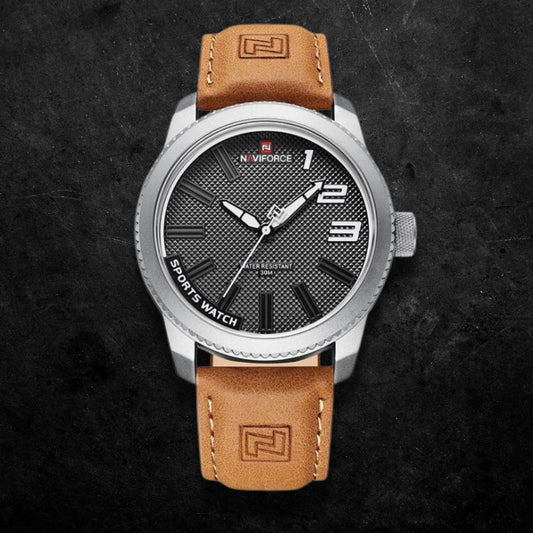 Military Sporty Shockproof Leather Watch