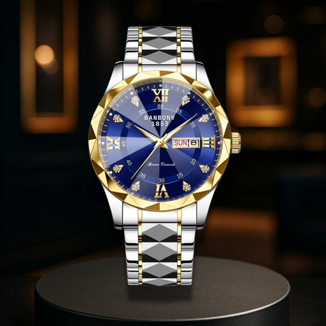 Stainless Steel Band Multifunction Watch