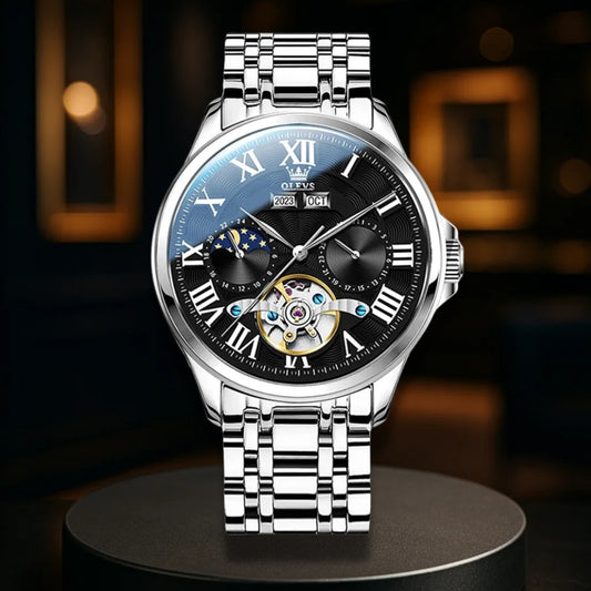Men’s Moon Phase Mechanical Watch