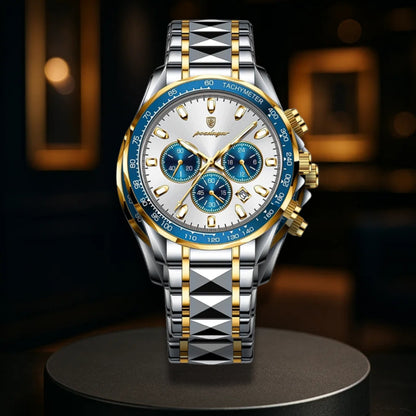 Sleek Sports Dial Statement Chrono Watch
