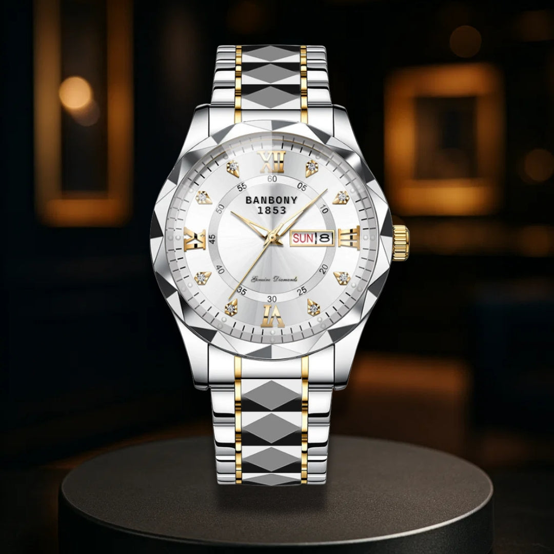 Stainless Steel Band Multifunction Watch