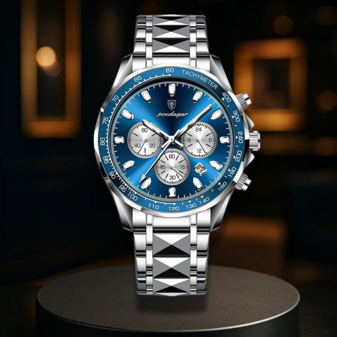 Sleek Sports Dial Statement Chrono Watch