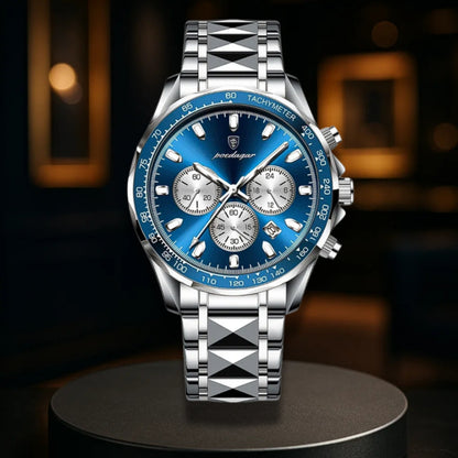 Sleek Sports Dial Statement Chrono Watch