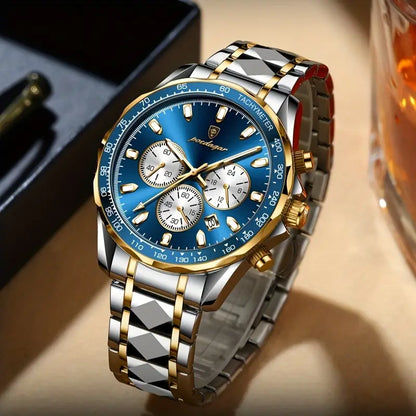 Sleek Sports Dial Statement Chrono Watch