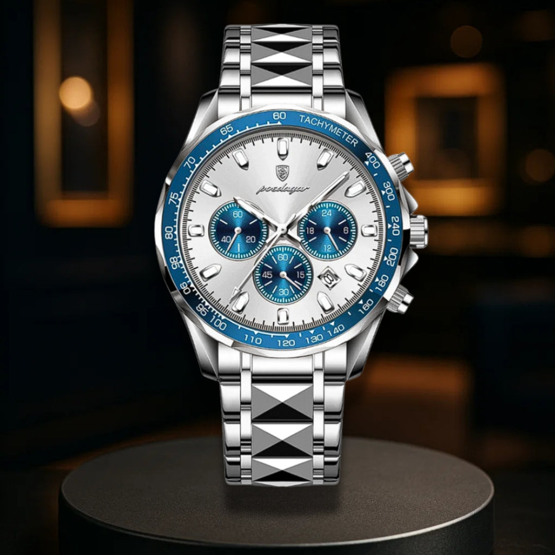 Sleek Sports Dial Statement Chrono Watch
