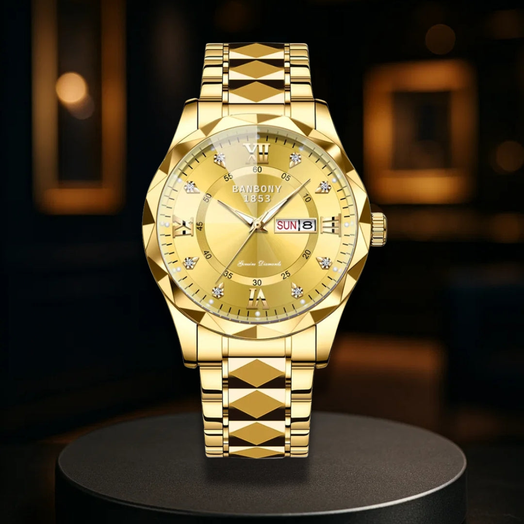 Stainless Steel Band Multifunction Watch