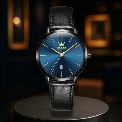 Cruise Leather Date Watch