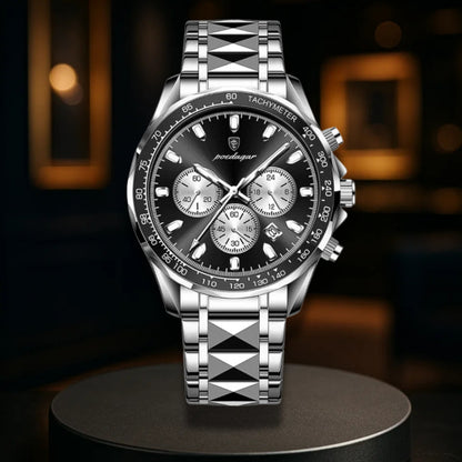 Sleek Sports Dial Statement Chrono Watch