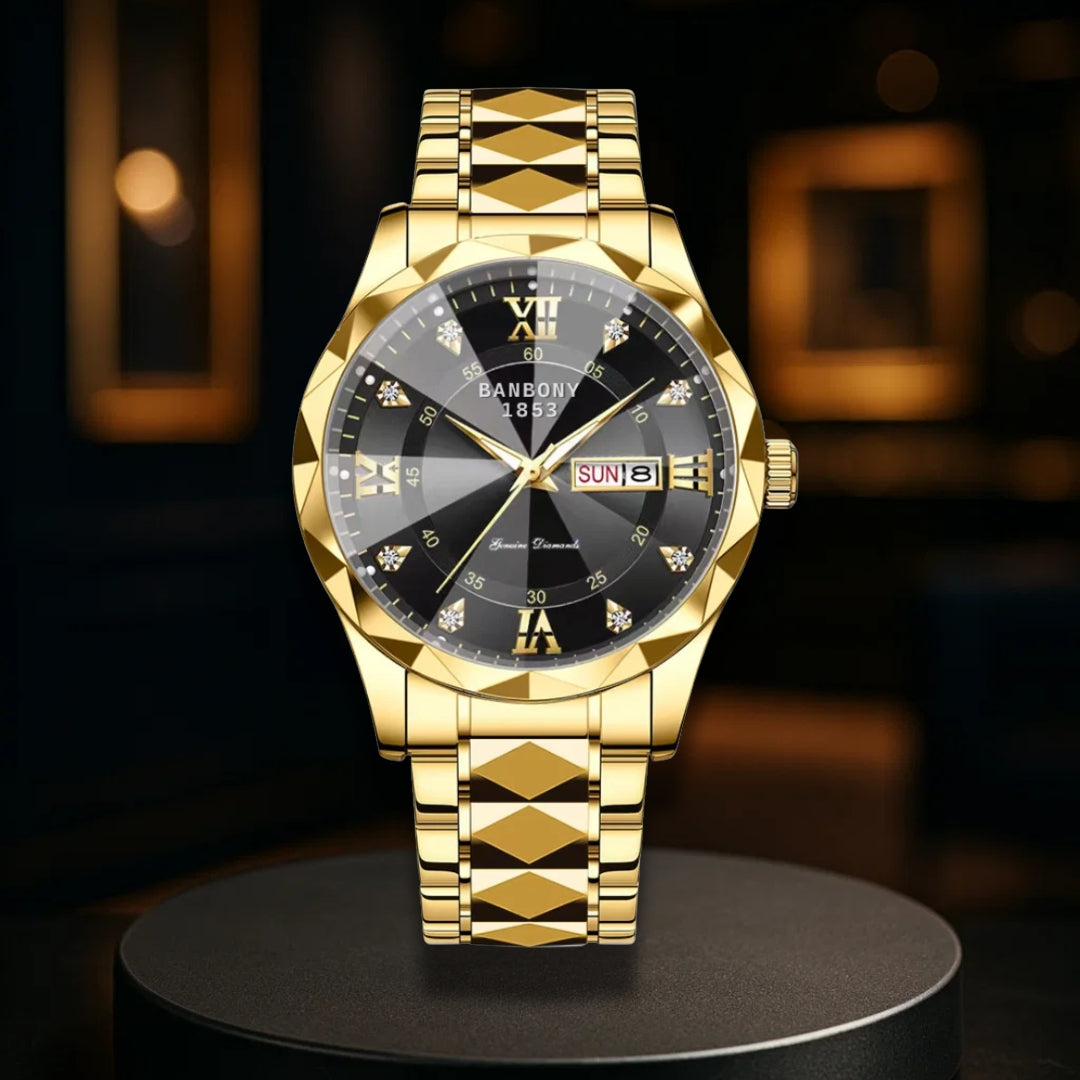 Stainless Steel Band Multifunction Watch
