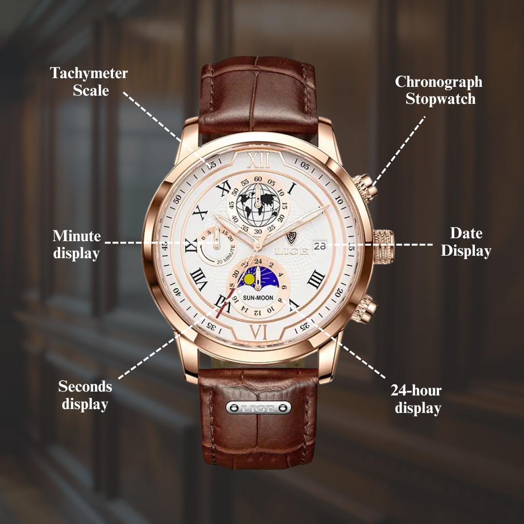 Chronograph Quartz Luxury Watch