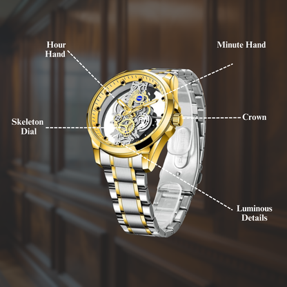 Elegant Skeleton Dial Watch