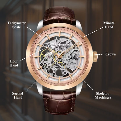 Classic Mechanical Skeleton Watch