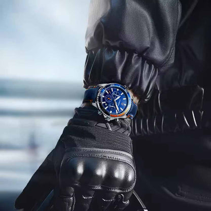 Men’s Quartz Chronograph Leather Watch
