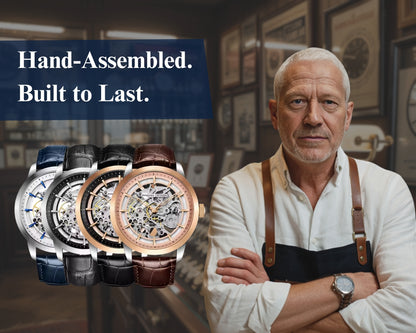 Classic Mechanical Skeleton Watch