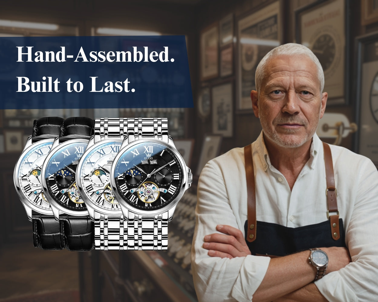Men’s Moon Phase Mechanical Watch