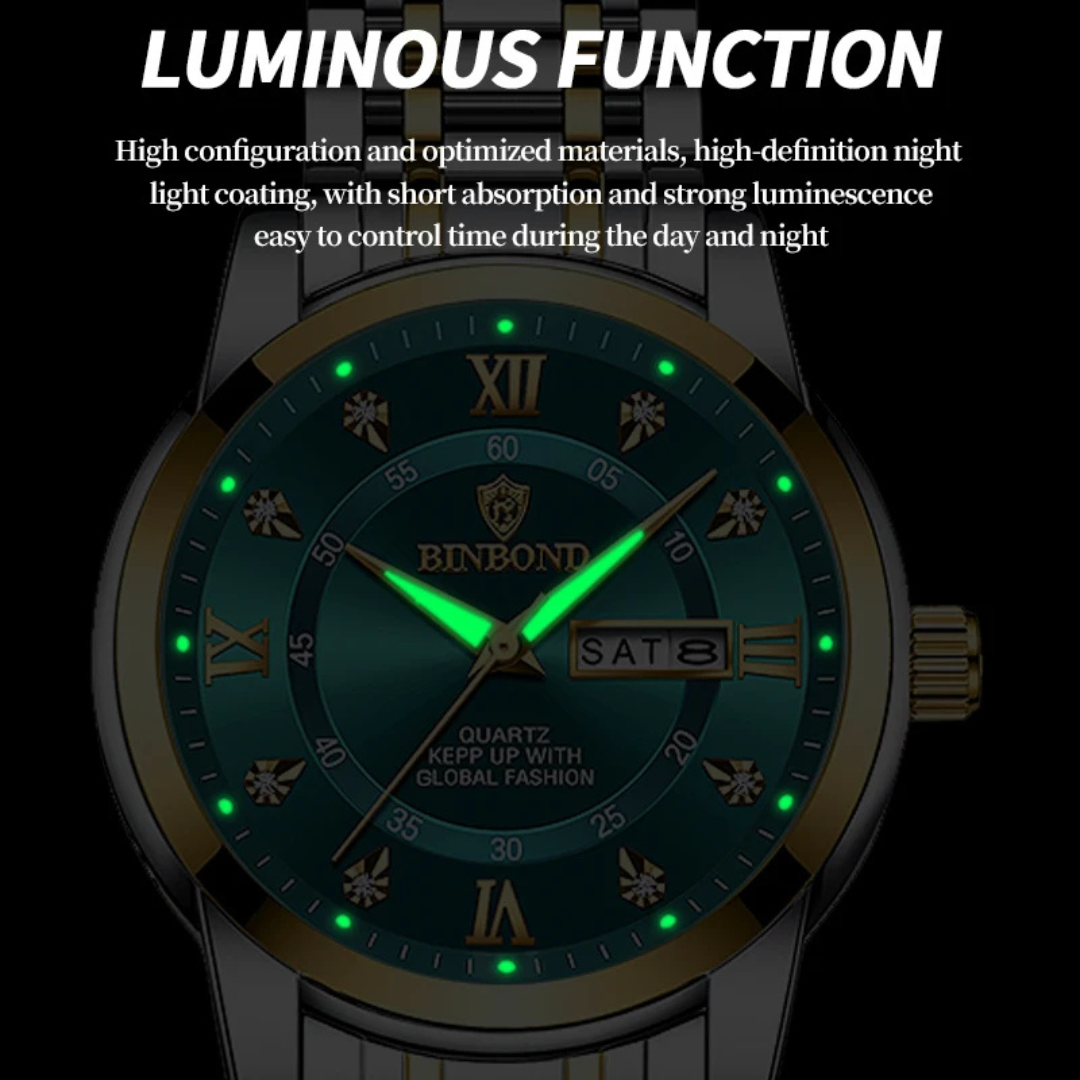 Elegant Stainless Steel Quartz Watch