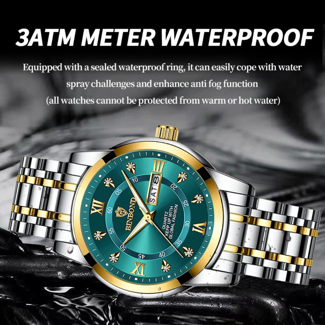 Elegant Stainless Steel Quartz Watch