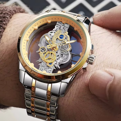 Elegant Skeleton Dial Watch