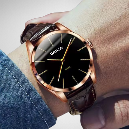 Luxury Rose Gold Quartz Watch