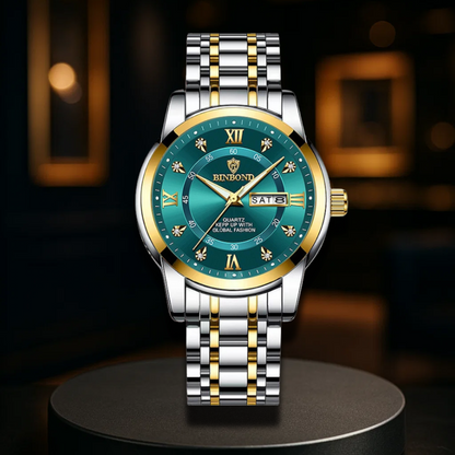 Elegant Stainless Steel Quartz Watch