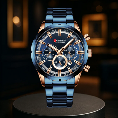 Stylish Quartz Chronograph Watch