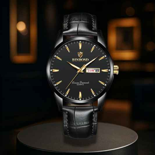 Luxury Quartz Leather Watch