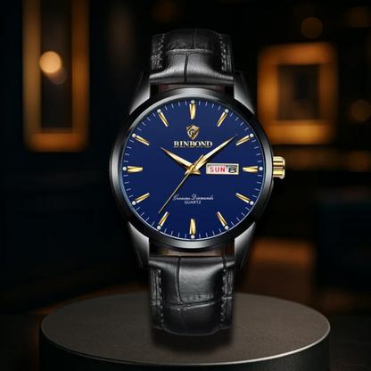 Luxury Quartz Leather Watch