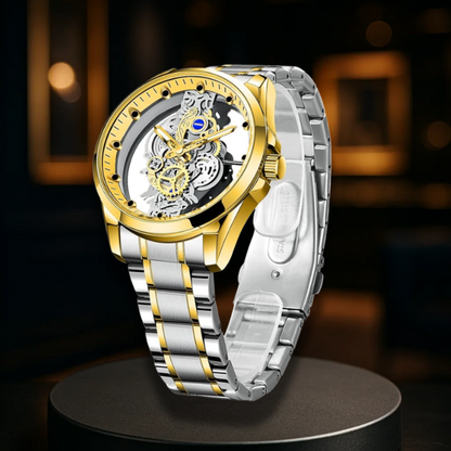 Elegant Skeleton Dial Watch
