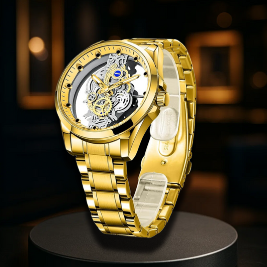 Elegant Skeleton Dial Watch