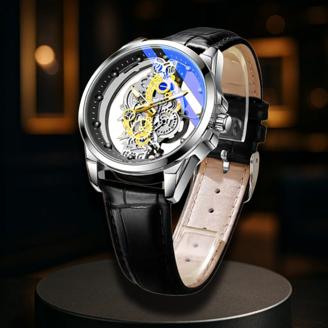 Elegant Skeleton Dial Watch