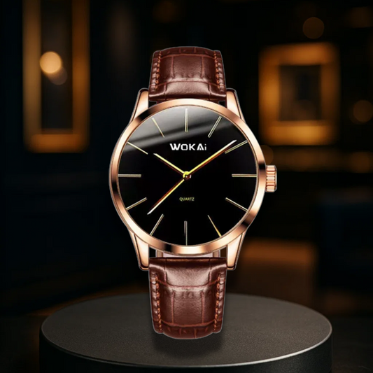 Luxury Rose Gold Quartz Watch