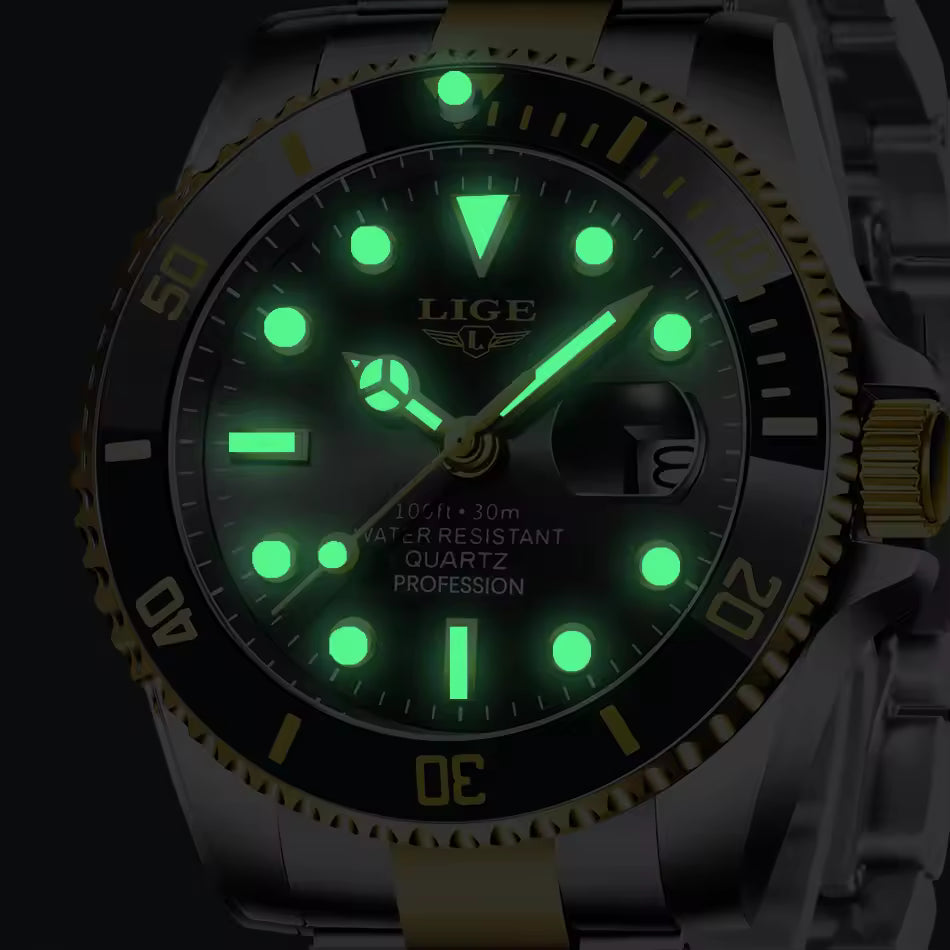 Luxury Diver Men’s Quartz Watch