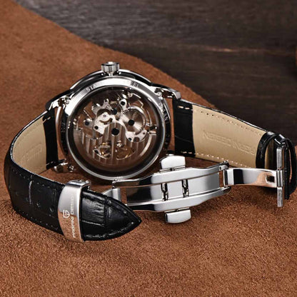 Classic Mechanical Skeleton Watch