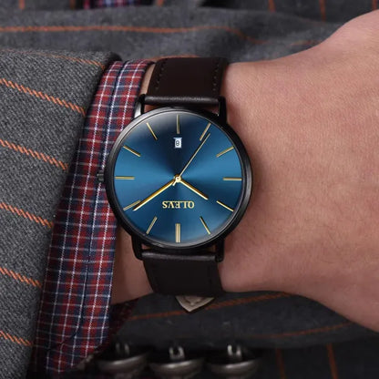 Cruise Leather Date Watch